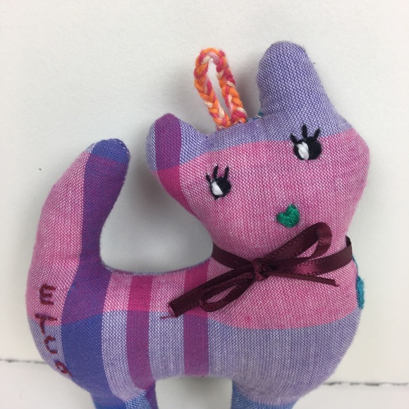 Pair of handmade cats 🐱 keychain ornament - Picture 2 of 6